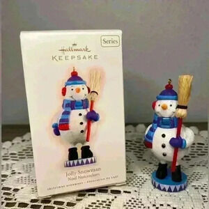 Hallmark 2009 NEW “Jolly Snowman” #2 Noel Nutcrackers series Christmas ornament